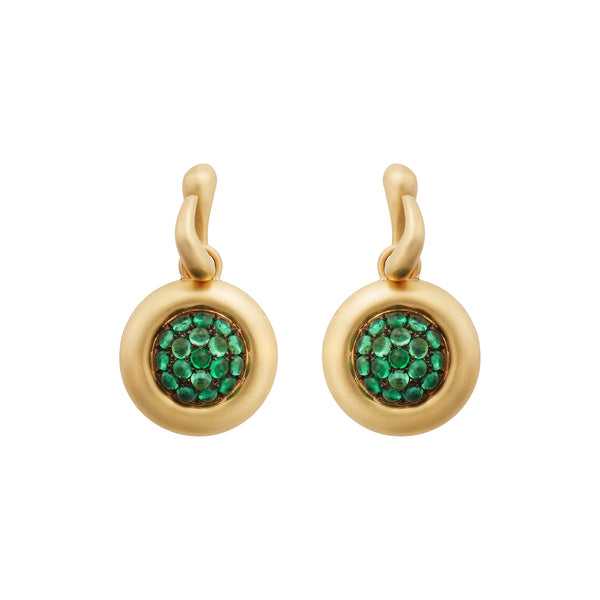 ileana makri Emerald Caviar Earrings Small