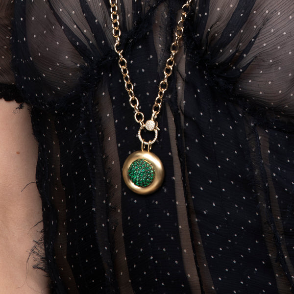 Ileana Makri Emerald Caviar Pendant