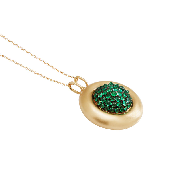 Ileana Makri Emerald Caviar Pendant