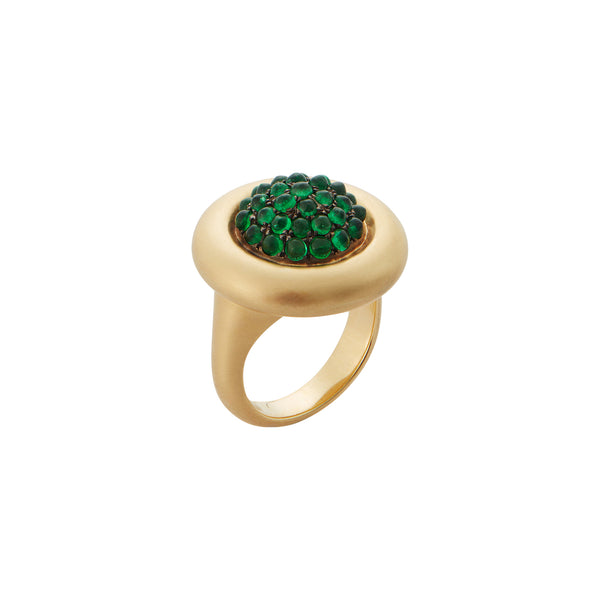 ileana makri Emerald Caviar Ring
