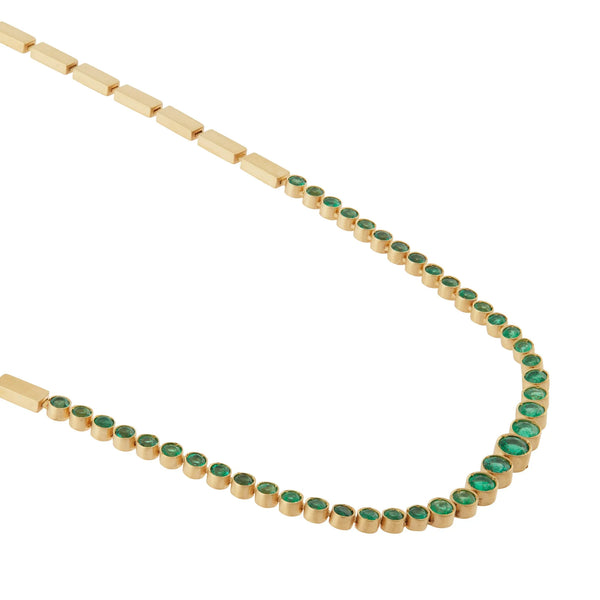 Ileana Makri Emerald River Necklace Y-Em