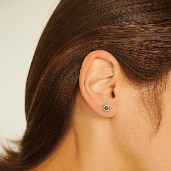 Ileana Makri Emerald Sun Studs