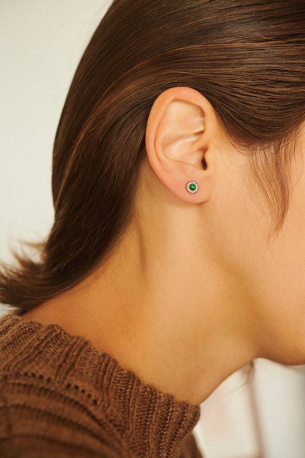 Ileana Makri Emerald Sun Studs