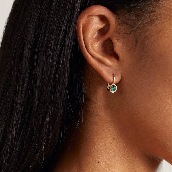 Ileana Makri Emerald Whisper Earrings