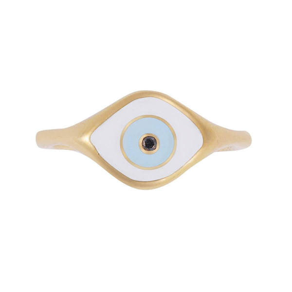 Ileana Makri Enamel Cats Eye Ring