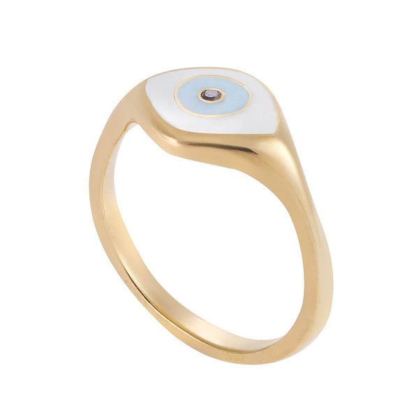 ileana makri Enamel Cats Eye Ring