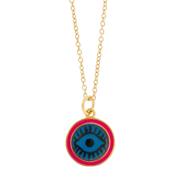 Ileana Makri Enamel Evil Eye Pendant