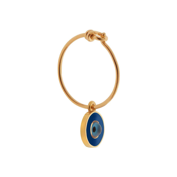 Ileana Makri Enamel Eye Slim Hoops