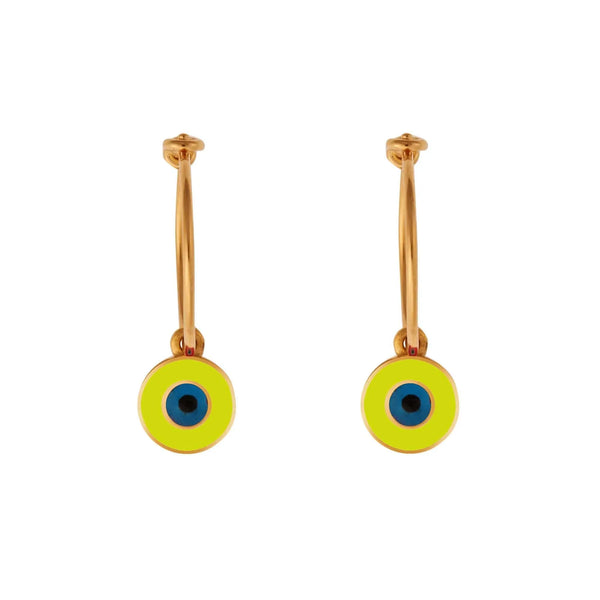 Ileana Makri Enamel Eye Slim Hoops
