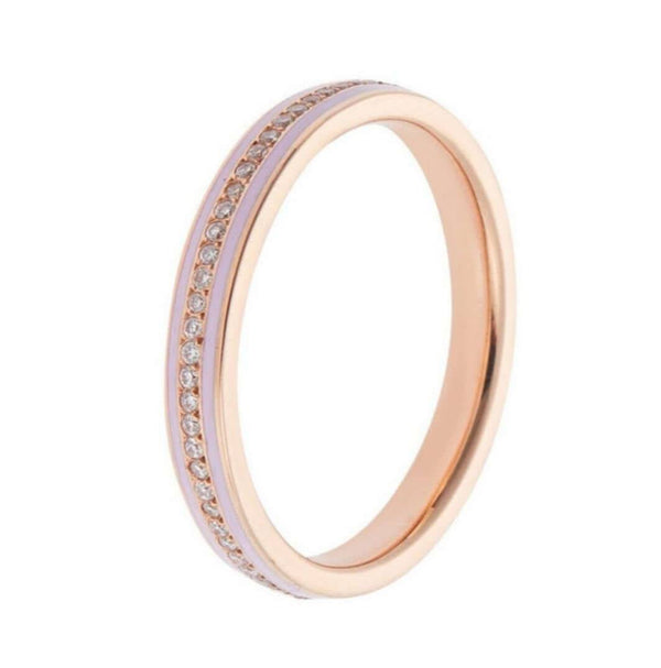 Ileana Makri Enamel Thread Band P-D-Pink