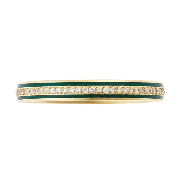 Ileana Makri Enamel Thread Band Y-D-Green
