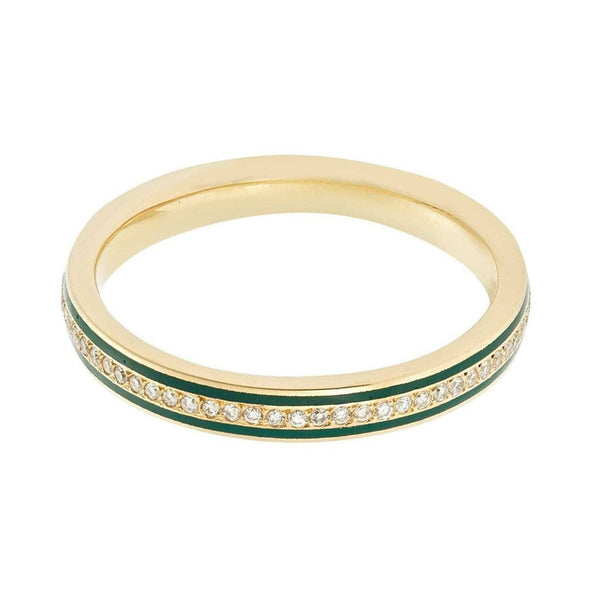 ileana makri Enamel Thread Band Y-D-Green