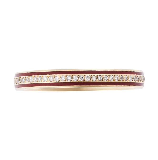 Ileana Makri Enamel Thread Band Y-D-Red