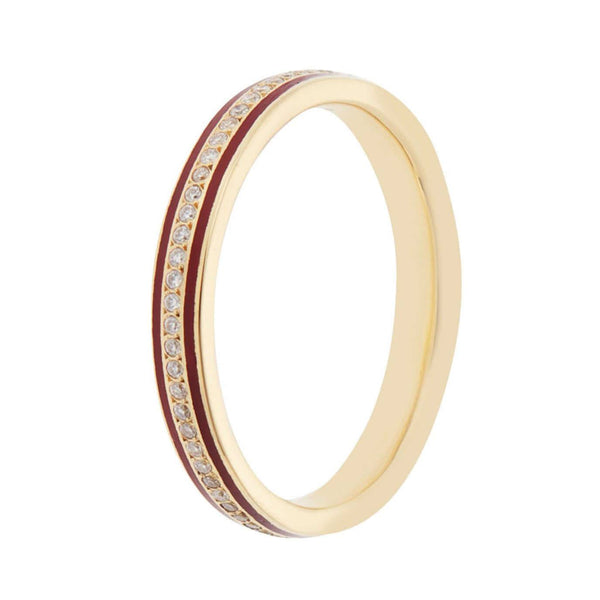 Ileana Makri Enamel Thread Band Y-D-Red