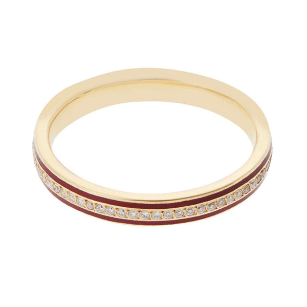 Ileana Makri Enamel Thread Band Y-D-Red