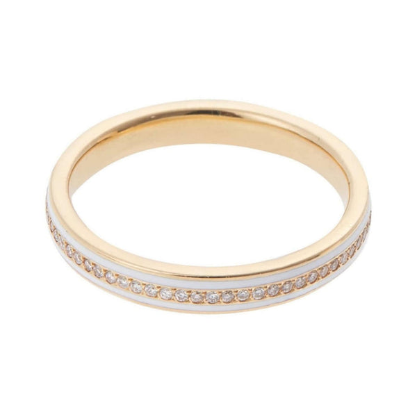 ileana makri Enamel Thread Band Y-D-White