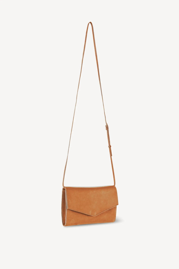 Ileana Makri Envelope Bag In Tan Leather