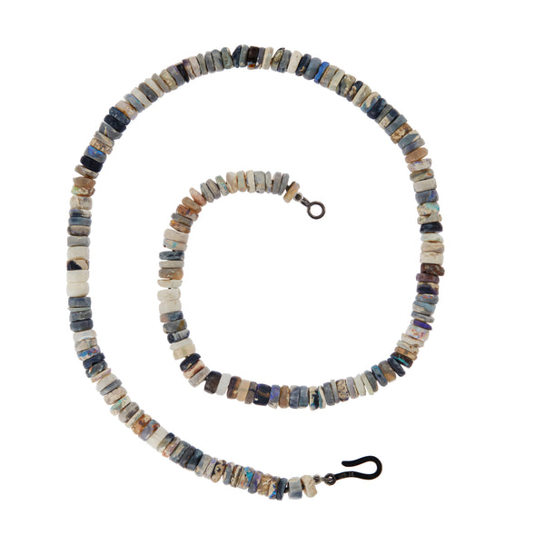 Ileana Makri Ethiopian Opal Beaded Necklace (45cm)