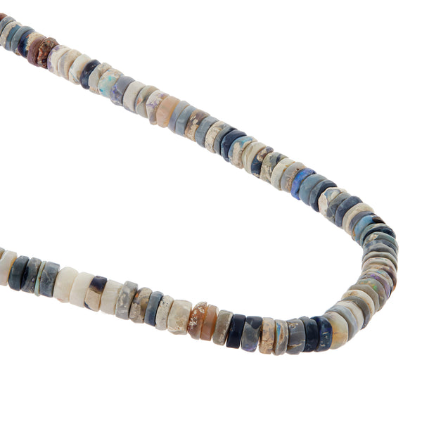 Ileana Makri Ethiopian Opal Beaded Necklace (45cm)