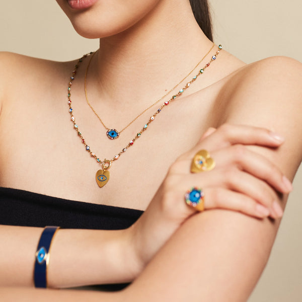 Ileana Makri Evil Eye Beaded Chain