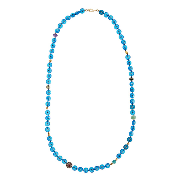 ileana makri Evil Eye Globetrotter Necklace (77cm)