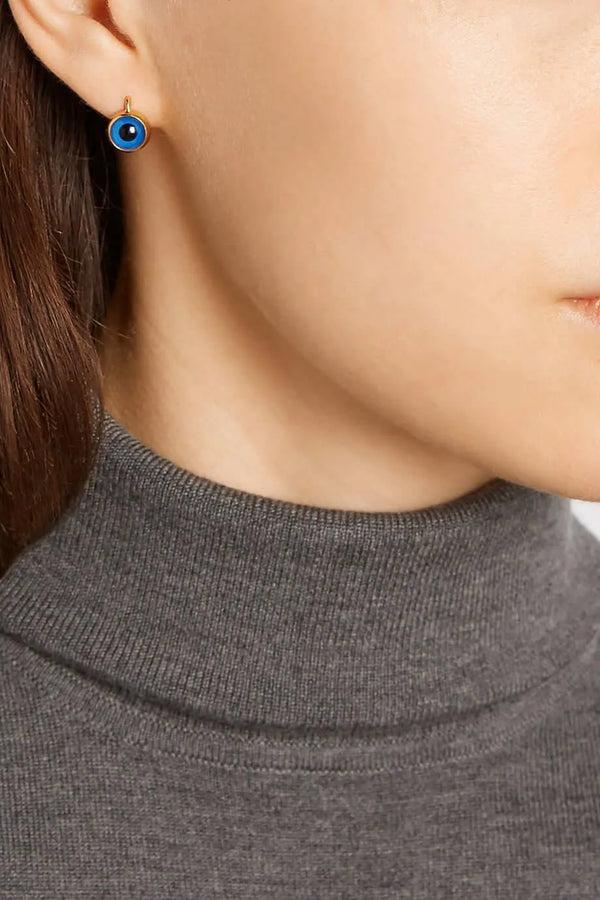Ileana Makri Evil Eye Plug Earrings