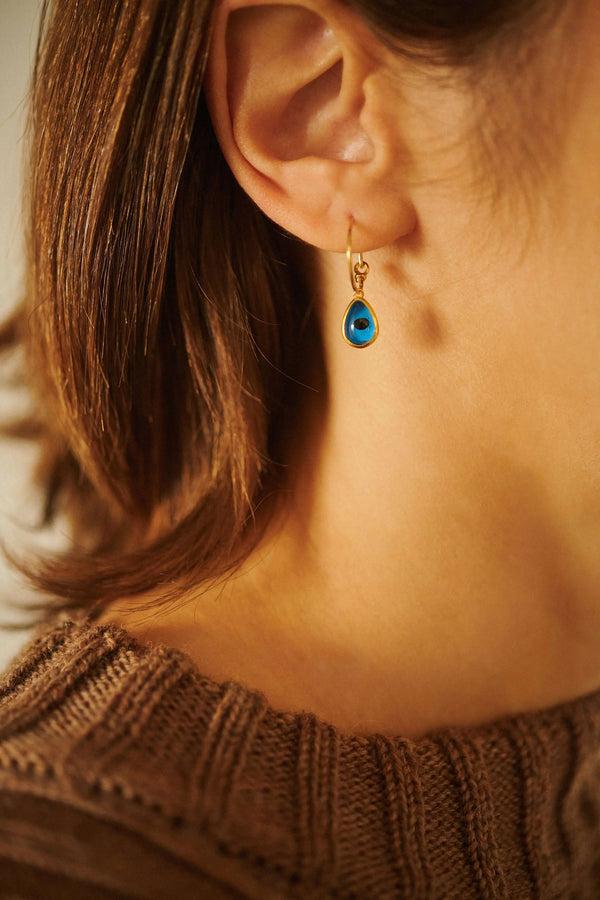 Ileana Makri Evil Eye Teardrop Hoops
