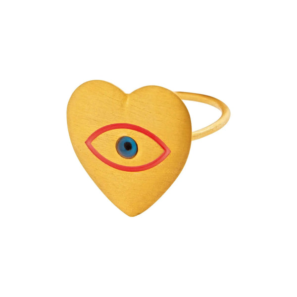 ileana makri Eye Heart Neon Ring
