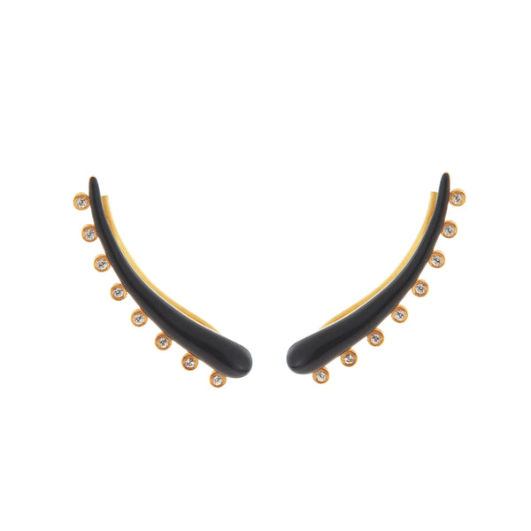 Ileana Makri Eyeliner Ear Cuff Black