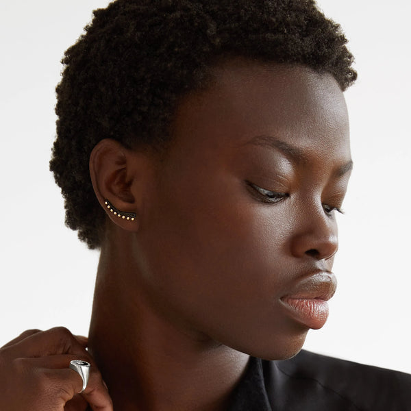 Ileana Makri Eyeliner Ear Cuff Black