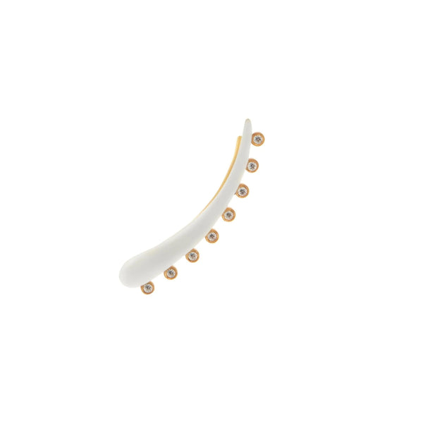 Ileana Makri Eyeliner Ear Cuff White