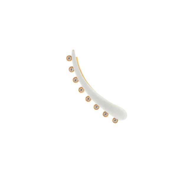 ileana makri Eyeliner Ear Cuff White