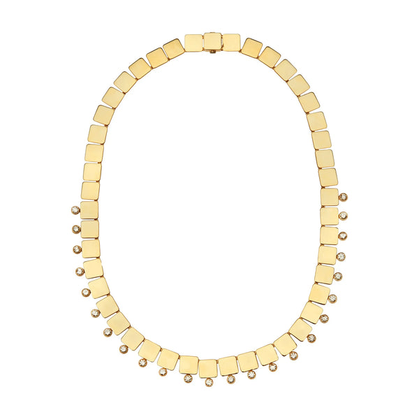 ileana makri Floating Diamond Large Tile Necklace