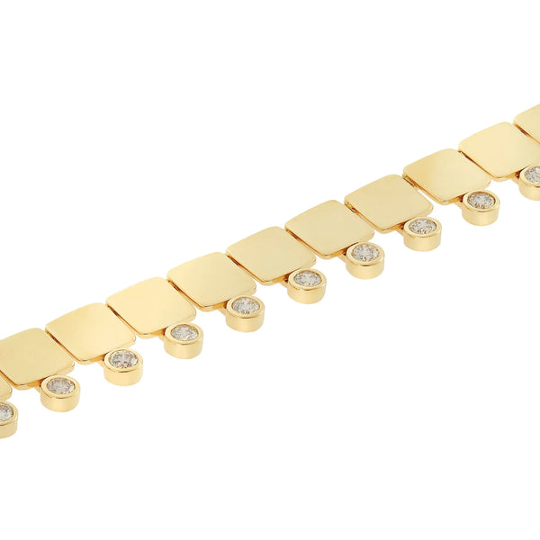 Ileana Makri Floating Diamond Medium Tile Necklace