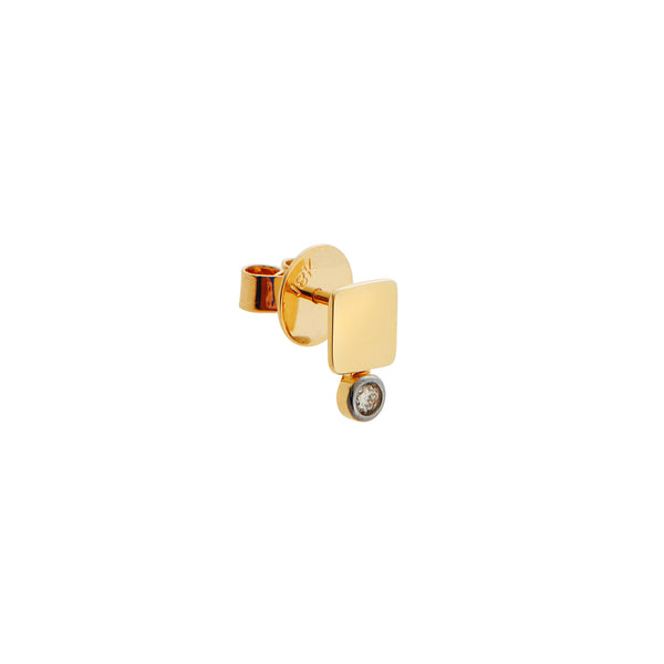 Ileana Makri Floating Diamond Medium Tile Studs