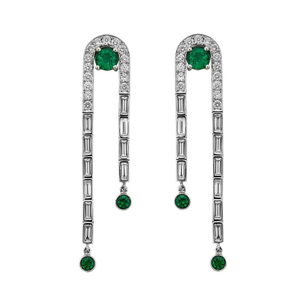 Ileana Makri Frozen Stream Earrings W-D-EM