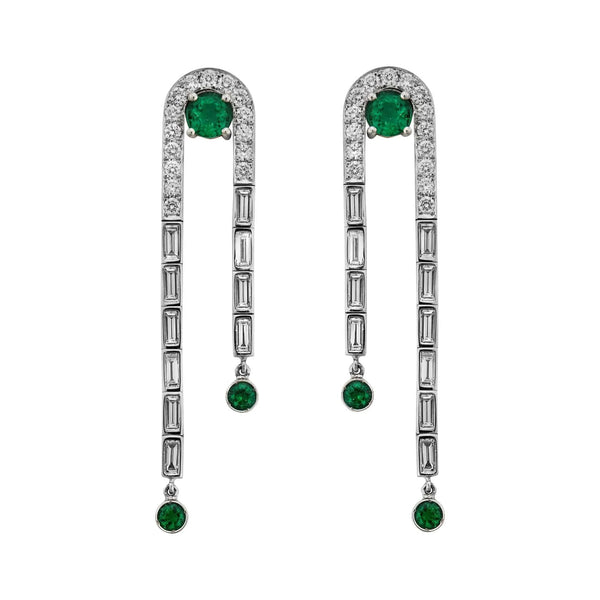 ileana makri Frozen Stream Earrings W-D-EM