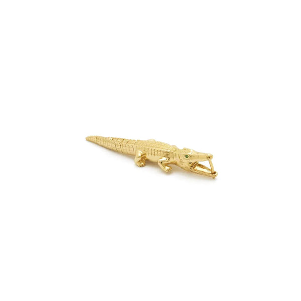 Ileana Makri Gold Alligator Bite Earring