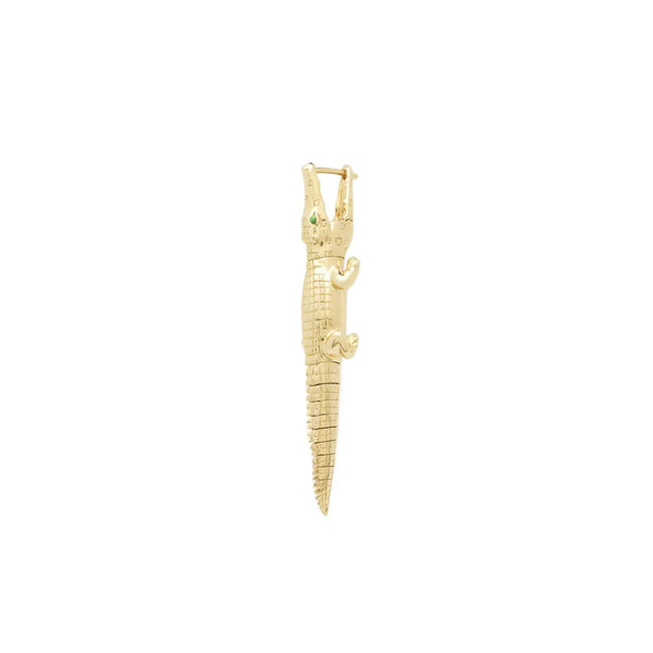Ileana Makri Gold Alligator Bite Earring