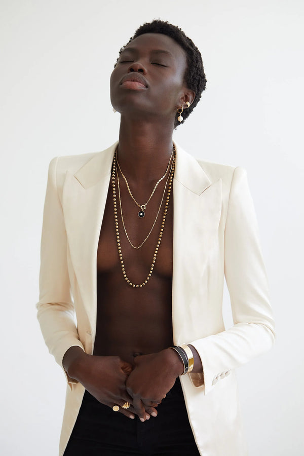 Ileana Makri Gold Hematite Beads