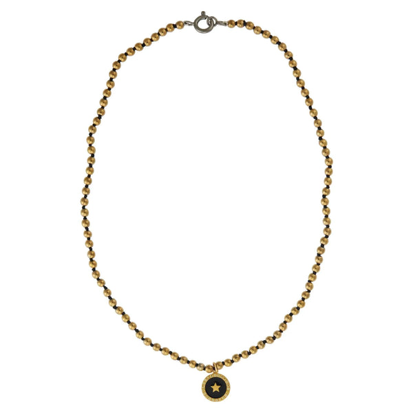 Ileana Makri Gold Hematite Black Star