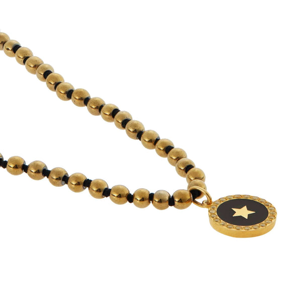 Ileana Makri Gold Hematite Black Star