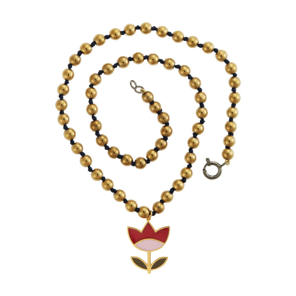 Ileana Makri Gold Hematite Flower