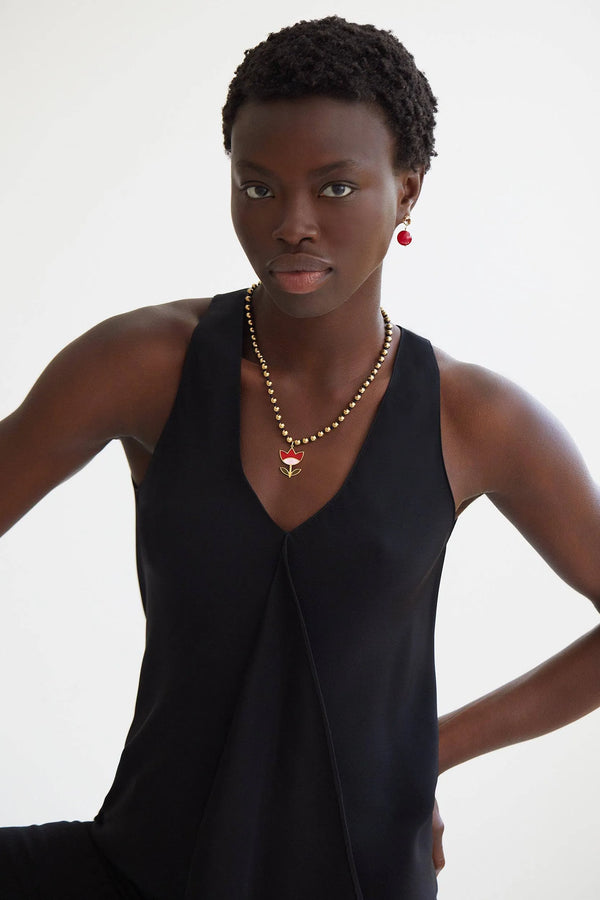 Ileana Makri Gold Hematite Moon