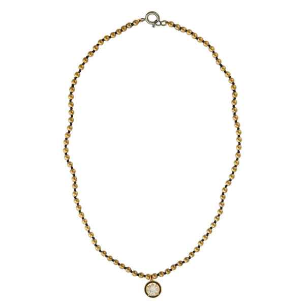 Ileana Makri Gold Hematite White Topaz