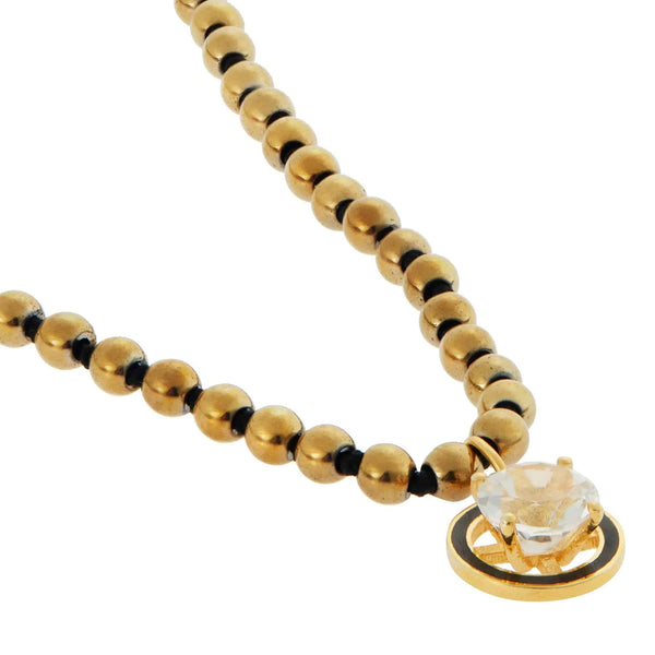 Ileana Makri Gold Hematite White Topaz