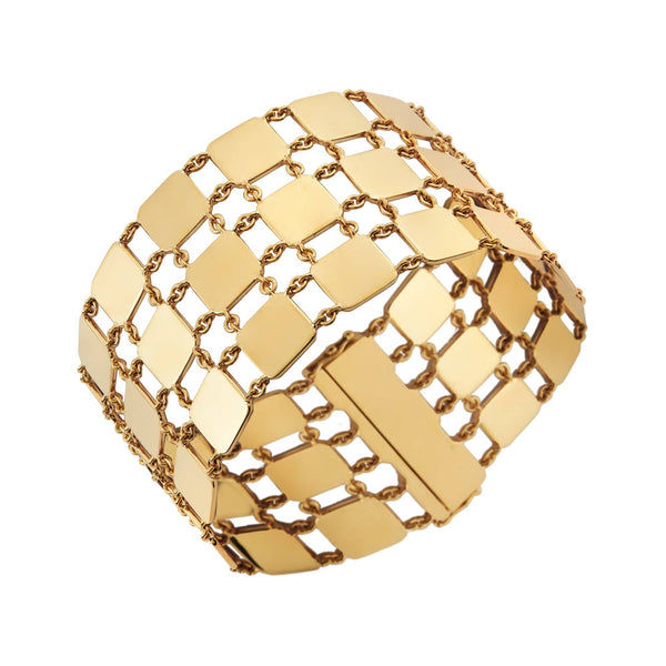 ileana makri Gold Lattice Bracelet