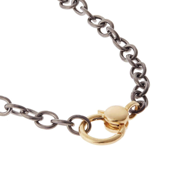 Ileana Makri Gold Lock Chain Bracelet