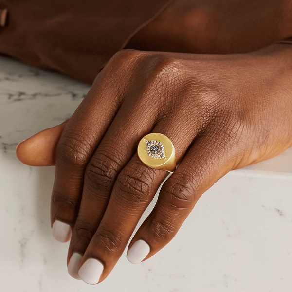 Ileana Makri Golden Eye Ring Y