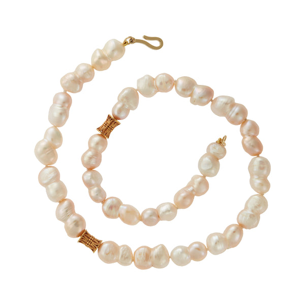 Ileana Makri Golden Pearl Voyage Necklace 112 (45cm)